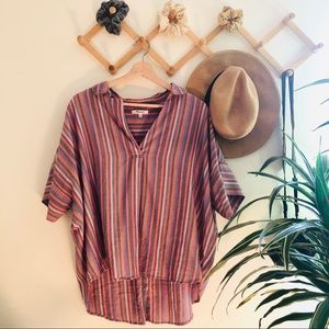 Madewell Courier Button Back Shirt - XL